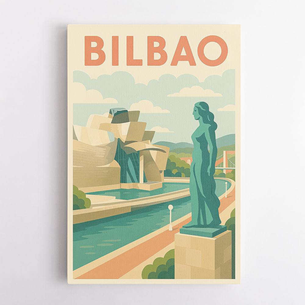 Bilbao Travel Poster 1 Wall Art