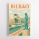 Bilbao Travel Poster 1 Wall Art