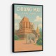 Chiang Mai Thailand Travel Poster Wall Art