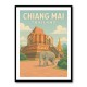 Chiang Mai Thailand Travel Poster Wall Art