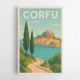 Corfu Travel Poster Wall Art