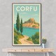 Corfu Travel Poster Wall Art