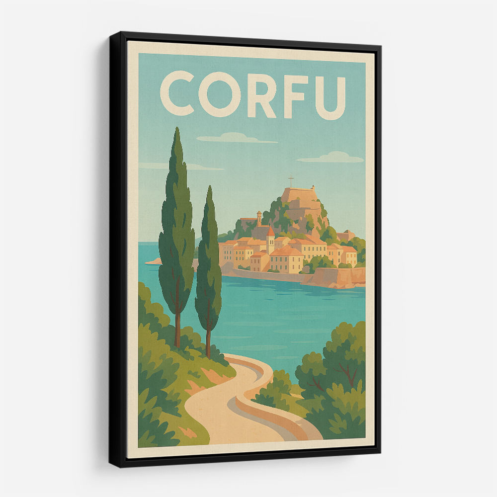 Corfu Travel Poster Wall Art