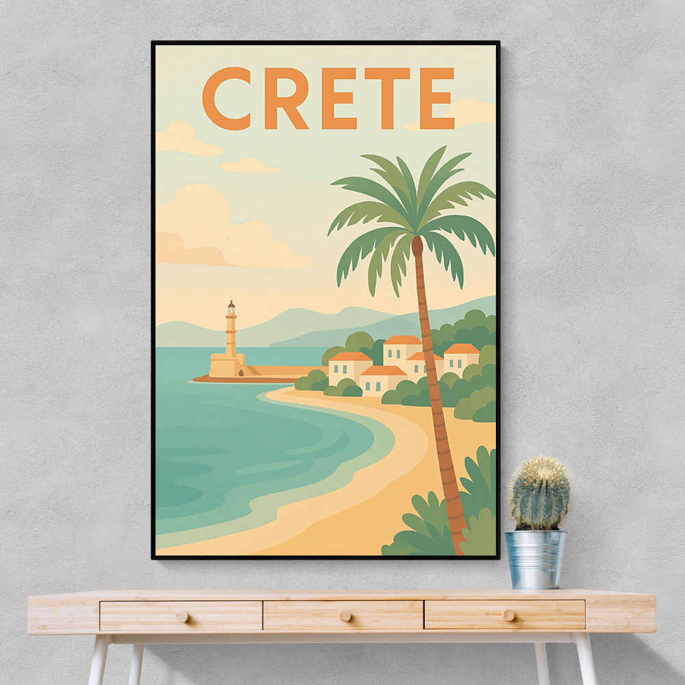 Crete Travel Poster 1 Wall Art