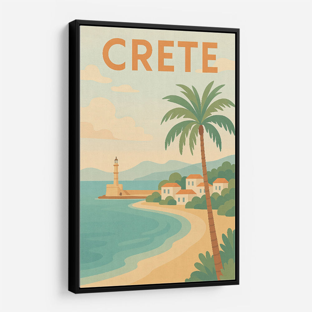 Crete Travel Poster 1 Wall Art