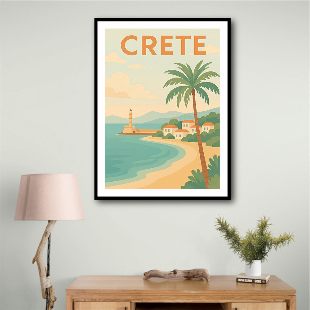 Crete Travel Poster 1 Wall Art
