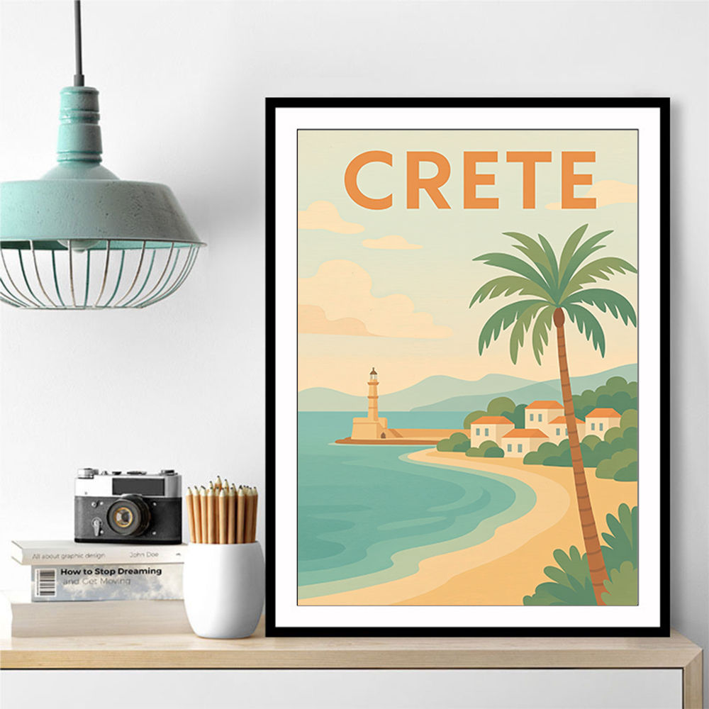 Crete Travel Poster 1 Wall Art