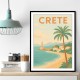 Crete Travel Poster 1 Wall Art