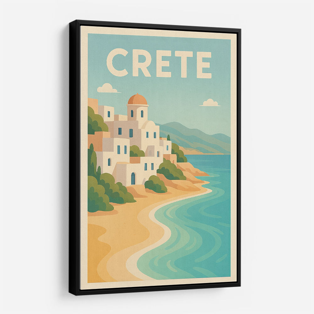 Crete Travel Poster 2 Wall Art