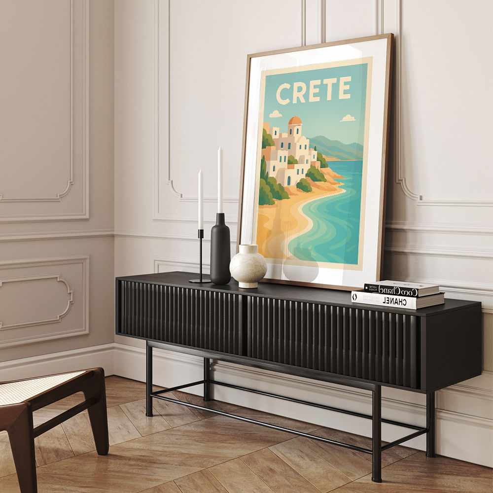 Crete Travel Poster 2 Wall Art