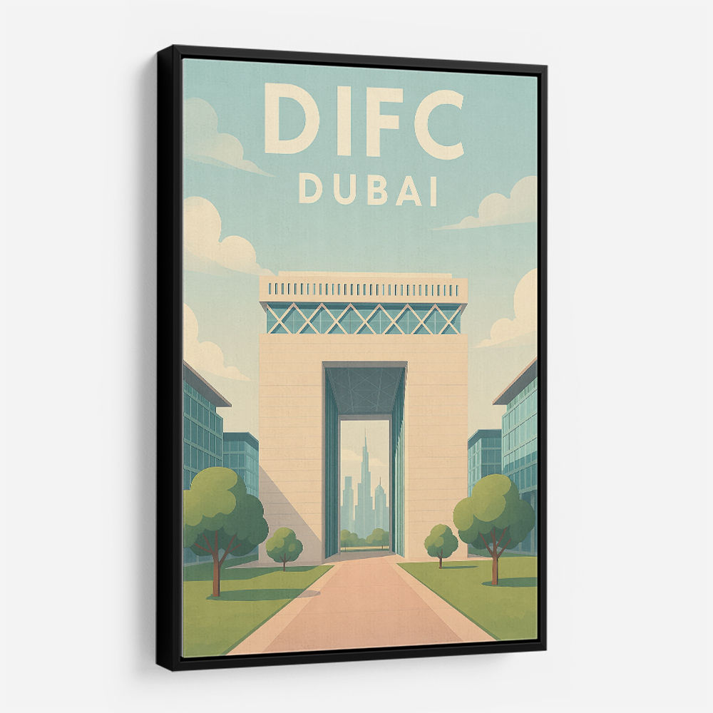 DIFC Dubai Poster 1 Wall Art