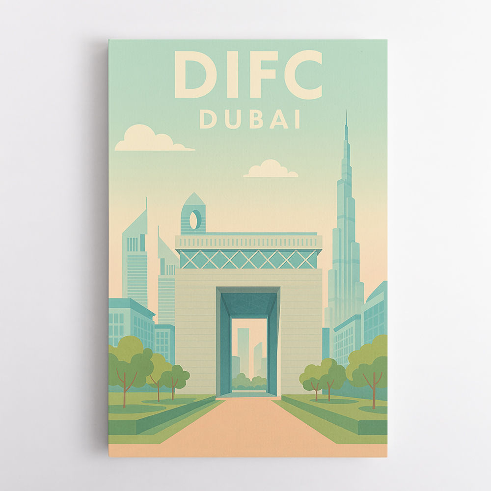 DIFC Dubai Poster Wall Art