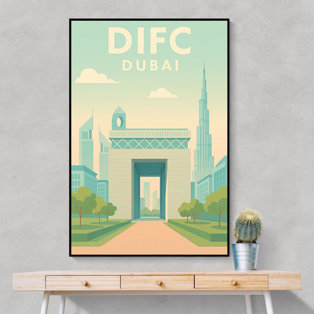 DIFC Dubai Poster Wall Art
