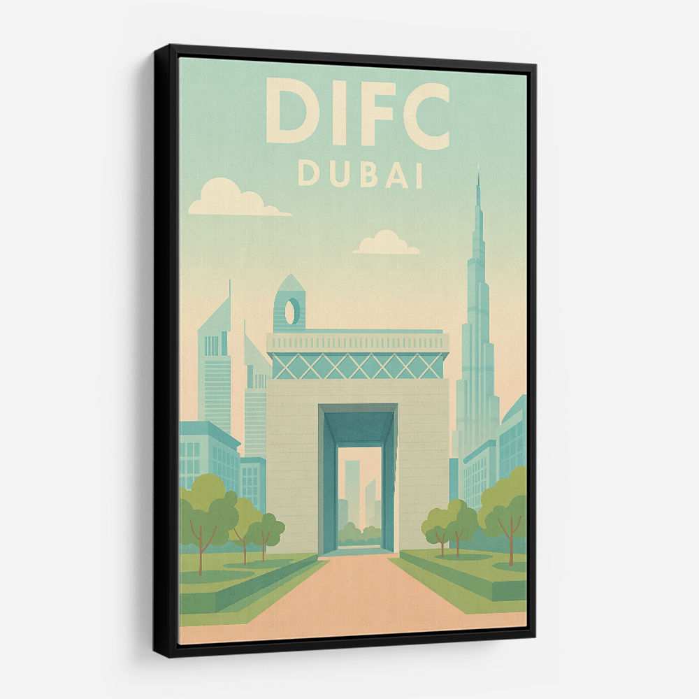 DIFC Dubai Poster Wall Art