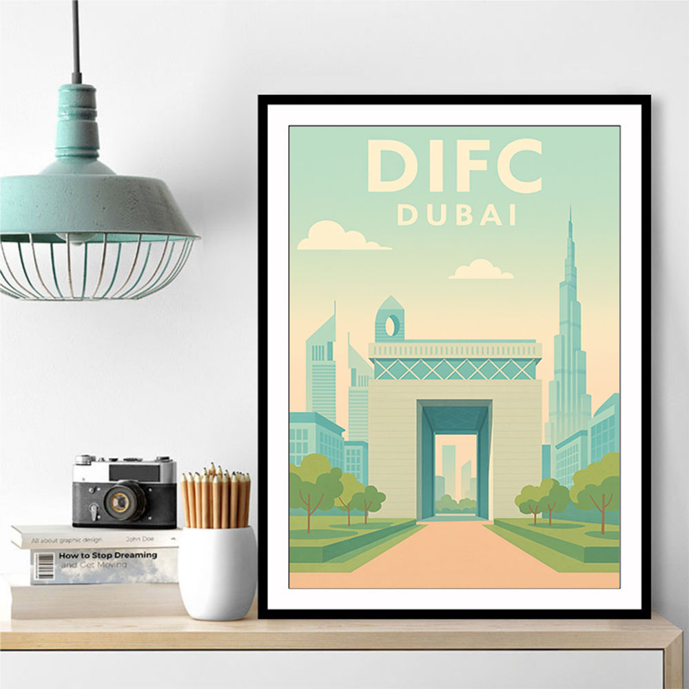 DIFC Dubai Poster Wall Art