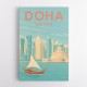 Doha Travel Poster Wall Art