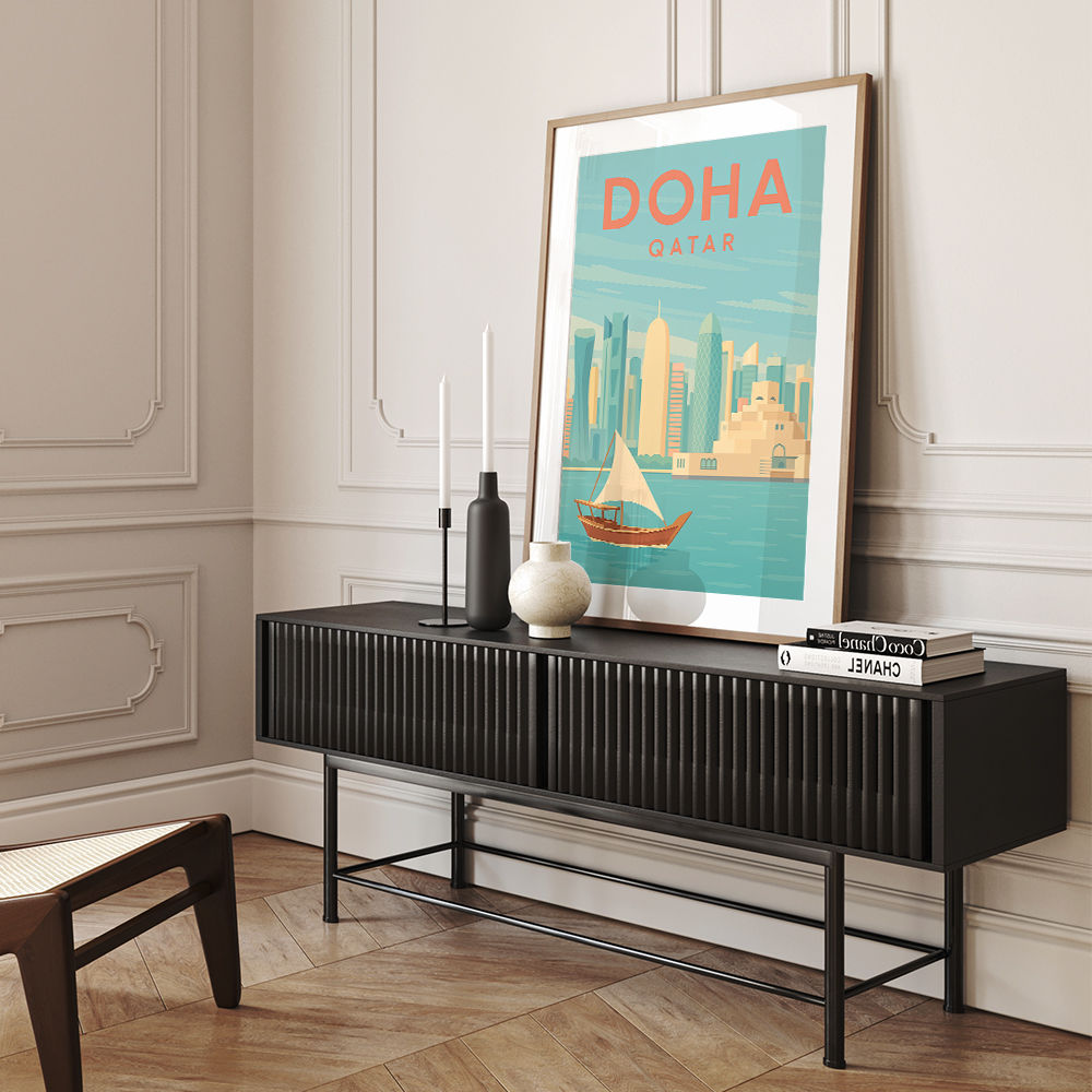 Doha Travel Poster Wall Art