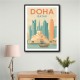 Doha Travel Poster1 Wall Art