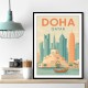 Doha Travel Poster1 Wall Art