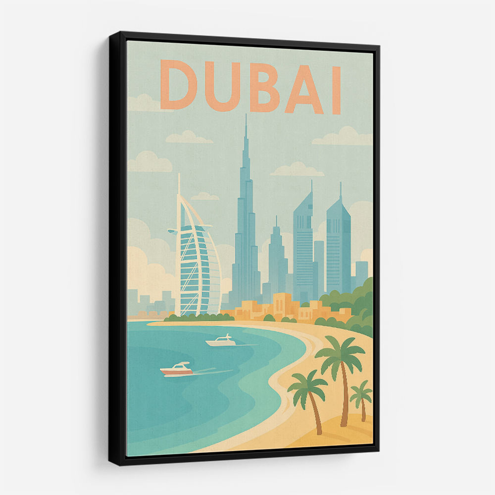 Dubai Modern Travel  Wall Art
