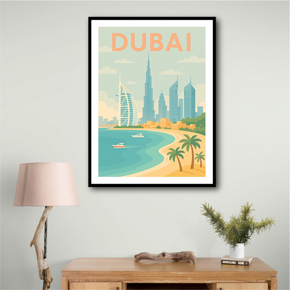 Dubai Modern Travel  Wall Art