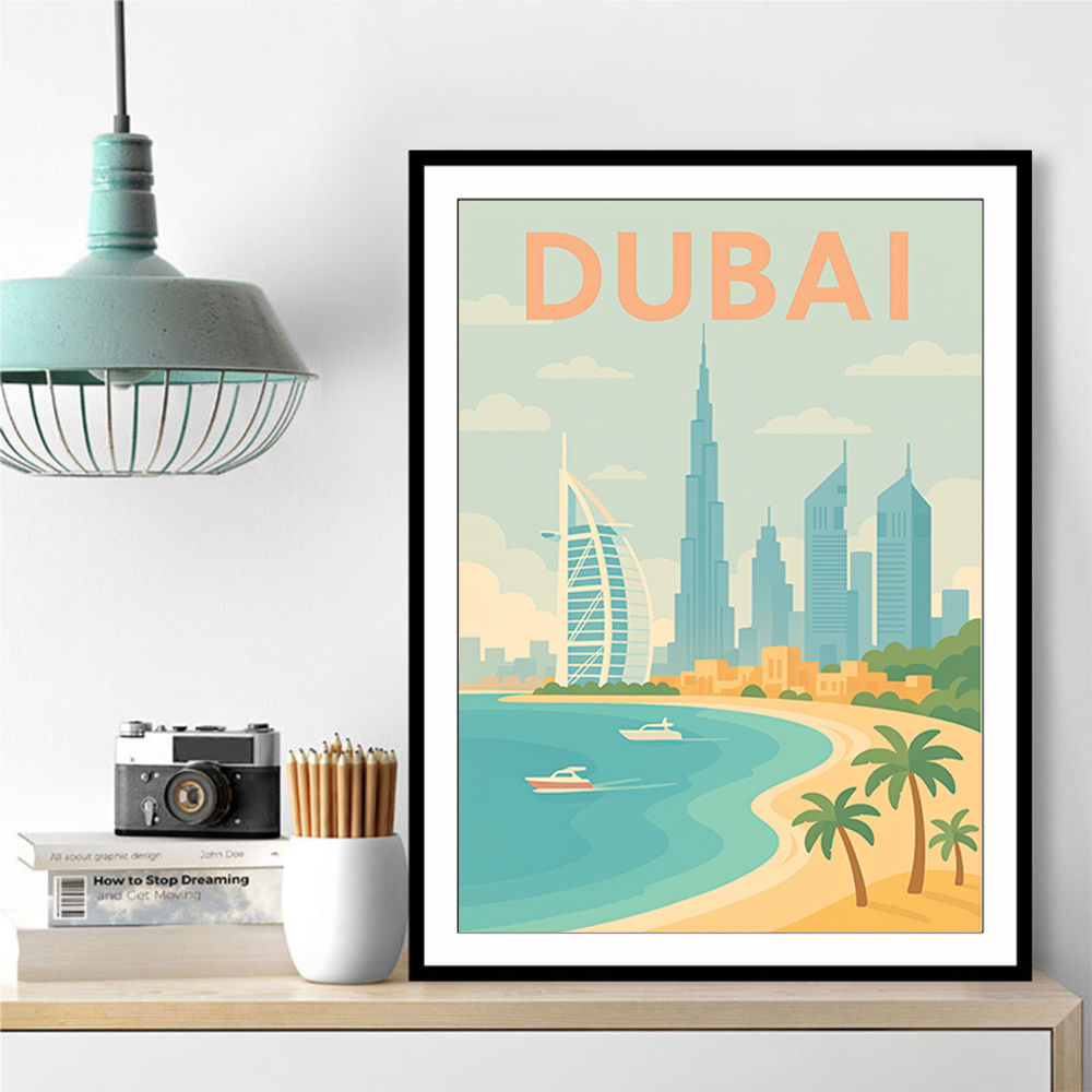Dubai Modern Travel  Wall Art