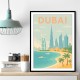 Dubai Modern Travel  Wall Art