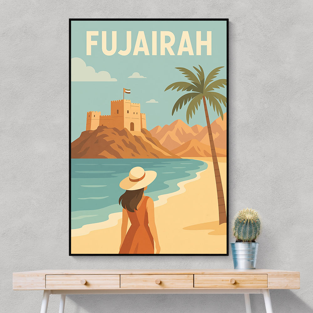 Fujairah Travel Poster Wall Art