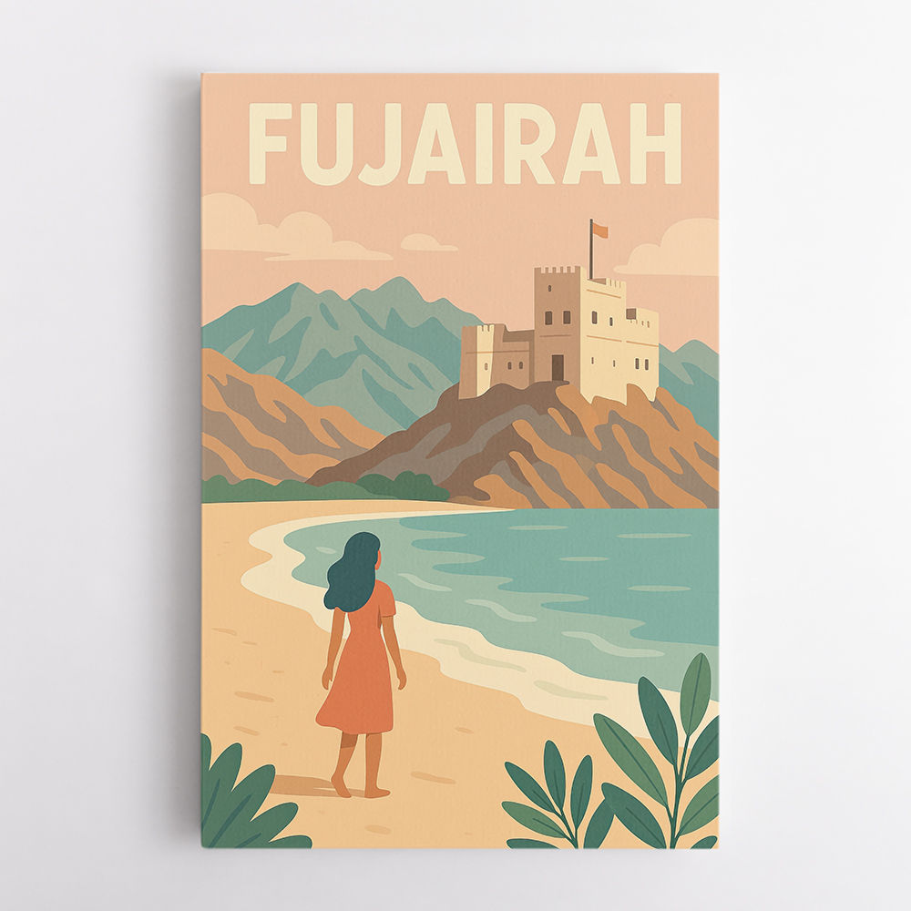 Fujairah Travel Poster1 Wall Art