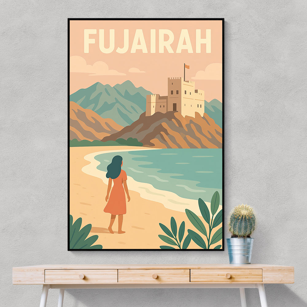 Fujairah Travel Poster1 Wall Art