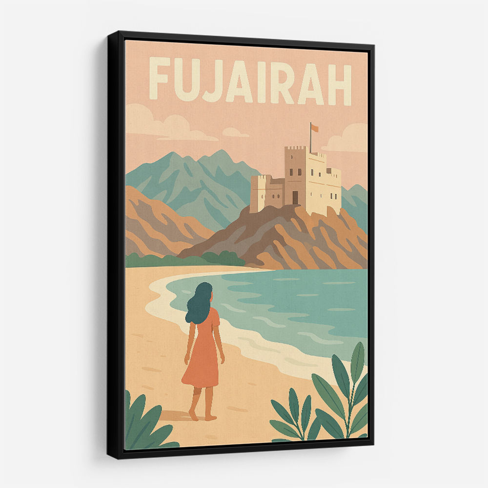 Fujairah Travel Poster1 Wall Art