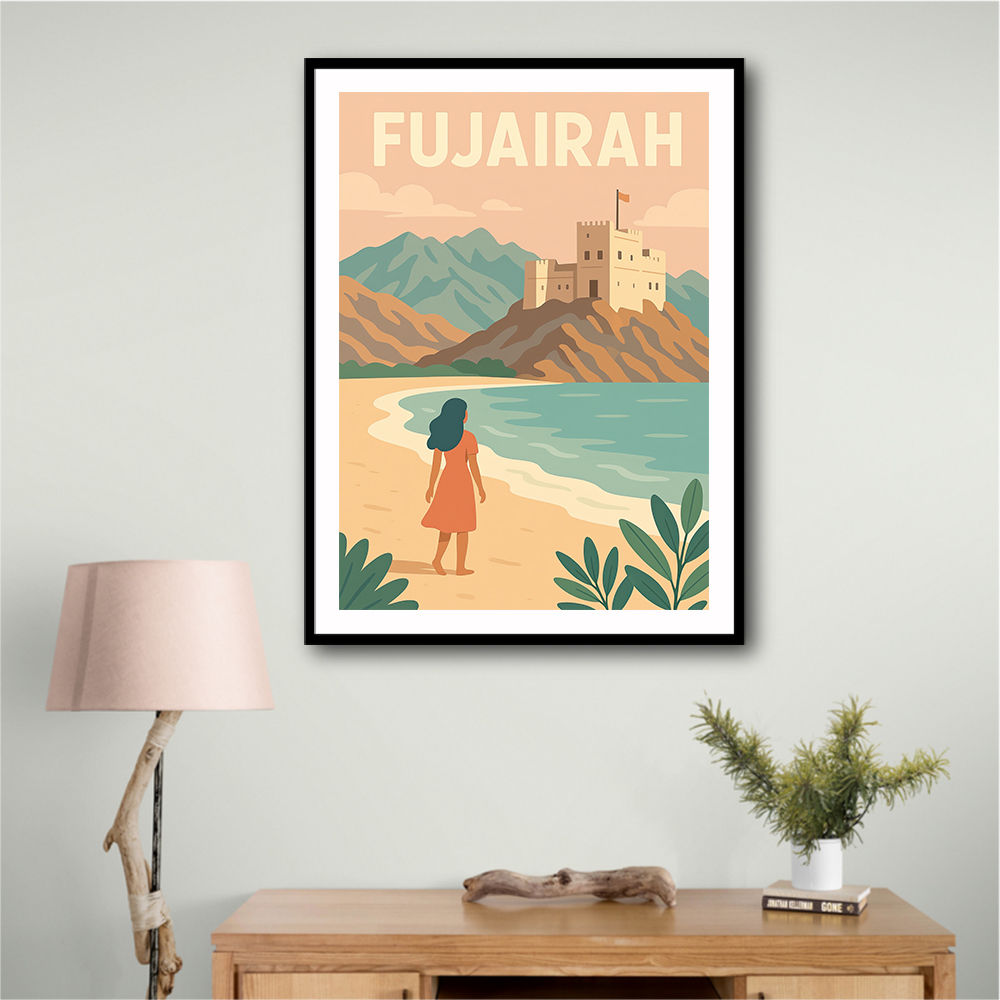 Fujairah Travel Poster1 Wall Art