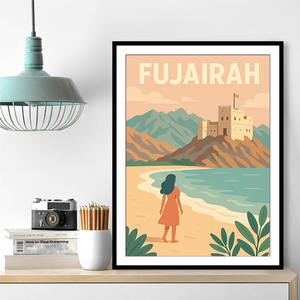 Fujairah Travel Poster1 Wall Art