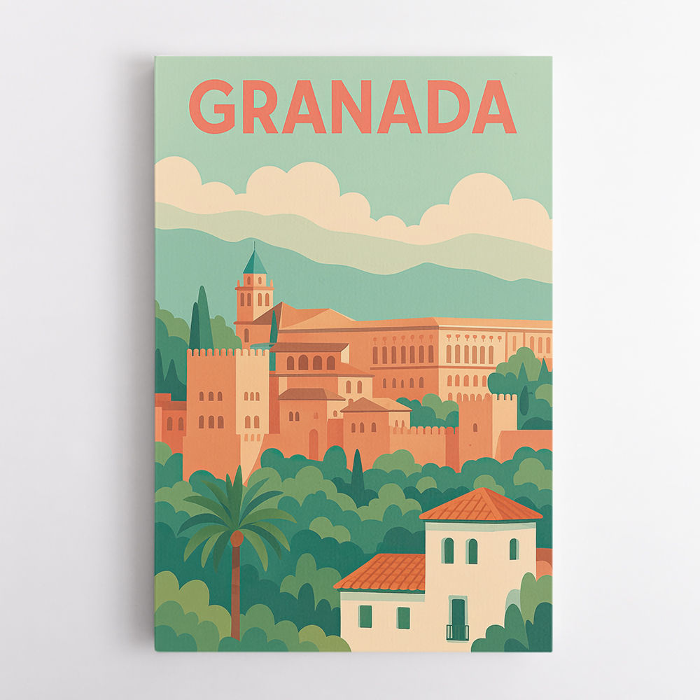 Granada Travel Poster 1 Wall Art