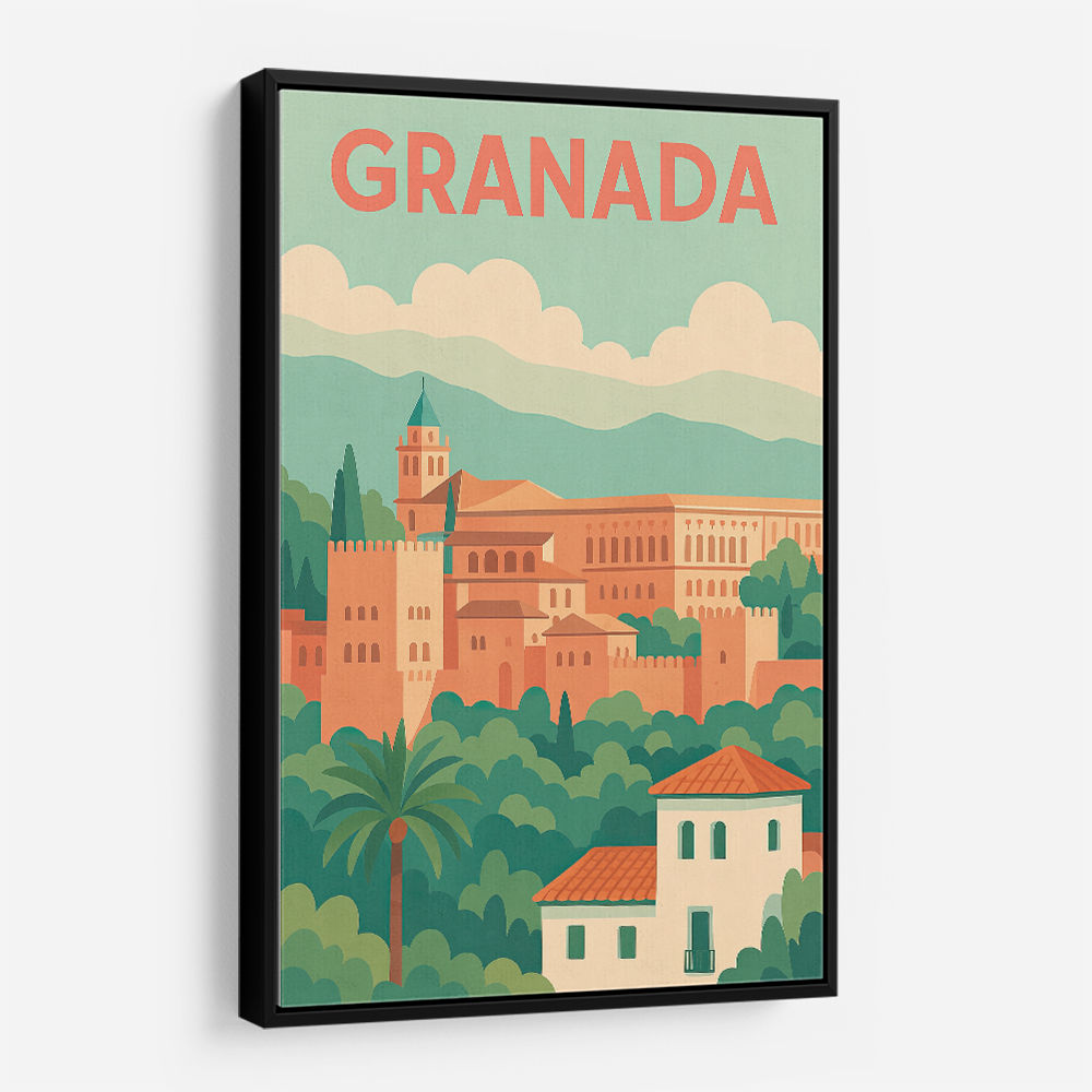 Granada Travel Poster 1 Wall Art