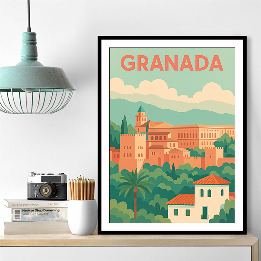 Granada Travel Poster 1 Wall Art