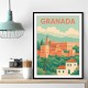 Granada Travel Poster 1 Wall Art