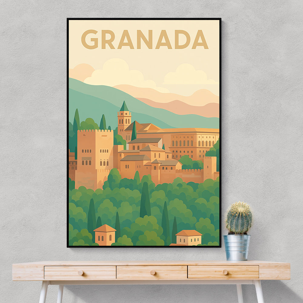 Granada Travel Poster Wall Art