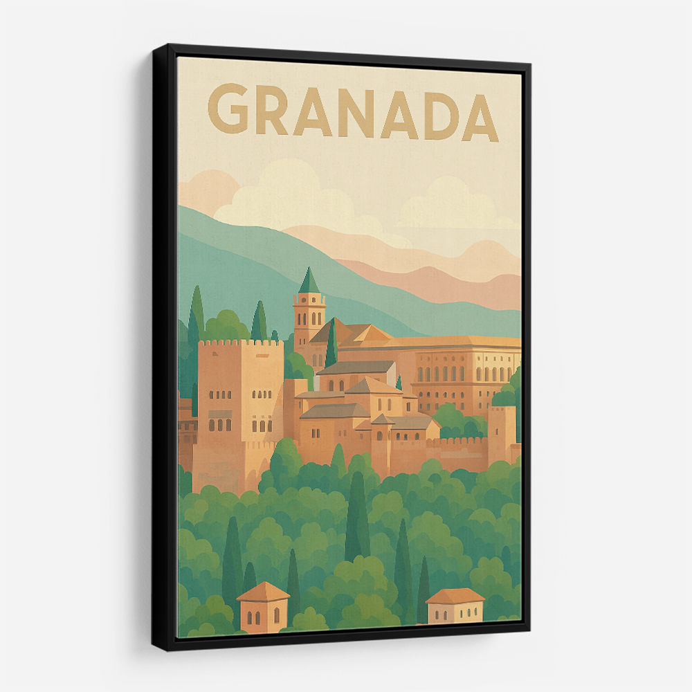 Granada Travel Poster Wall Art