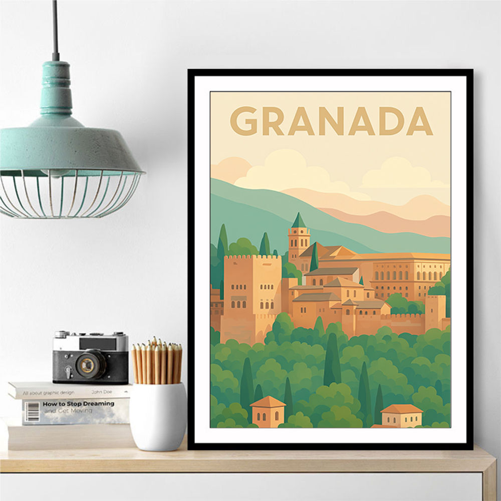 Granada Travel Poster Wall Art