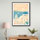 Greece Travel Poster Simple 1 Wall Art
