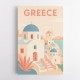 Greece Travel Poster Simple Wall Art