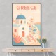 Greece Travel Poster Simple Wall Art
