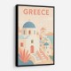 Greece Travel Poster Simple Wall Art