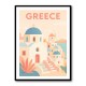 Greece Travel Poster Simple Wall Art
