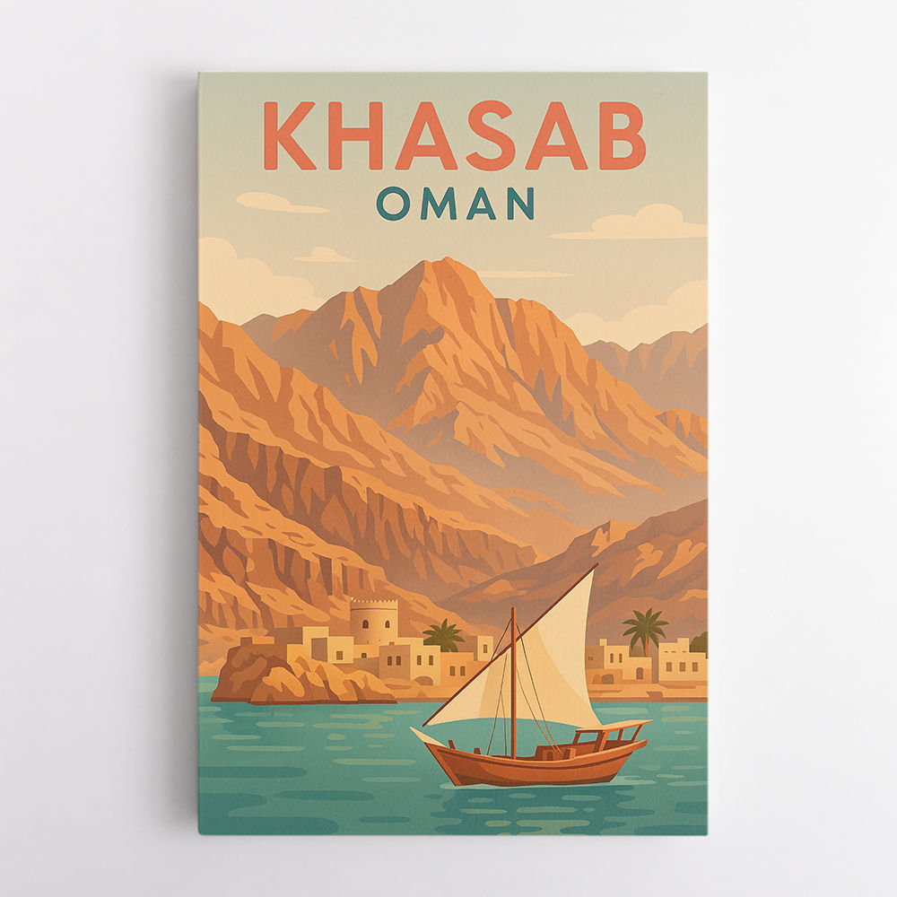 Khasab Travel Poster Wall Art