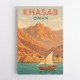 Khasab Travel Poster Wall Art