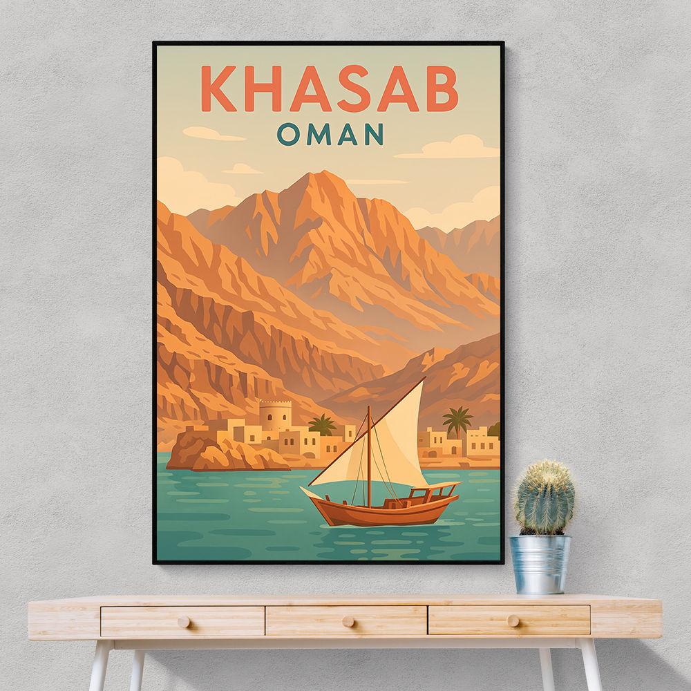 Khasab Travel Poster Wall Art