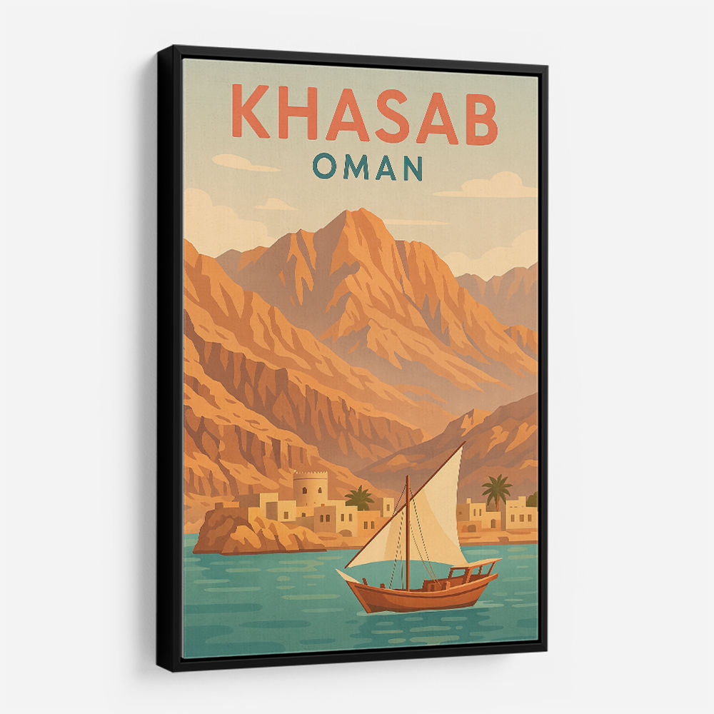 Khasab Travel Poster Wall Art