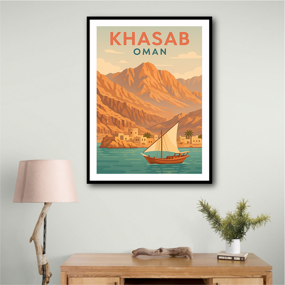 Khasab Travel Poster Wall Art